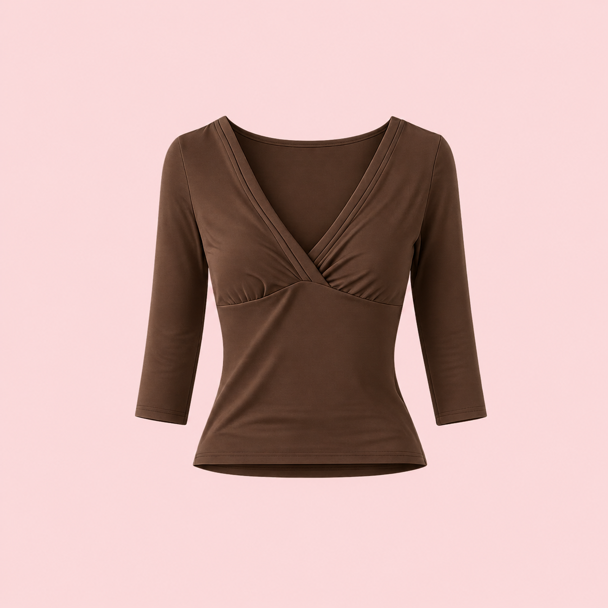 Amara 3/4 Sleeve Wrap Top