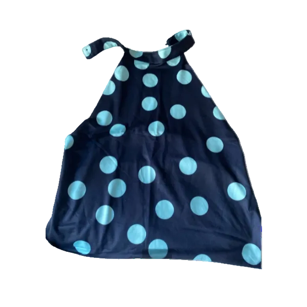 Ariel Polka Dot Top Navy