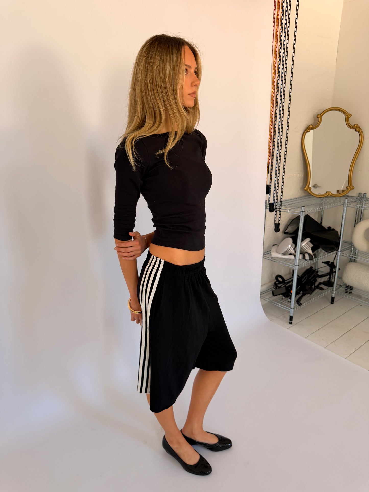 Millie Long Striped Shorts