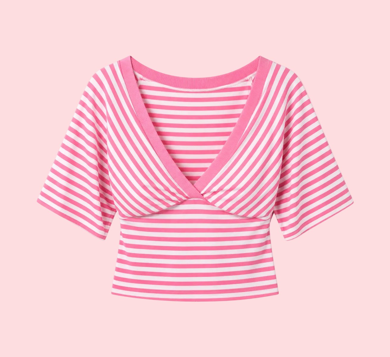 Willow V Neck Striped Top