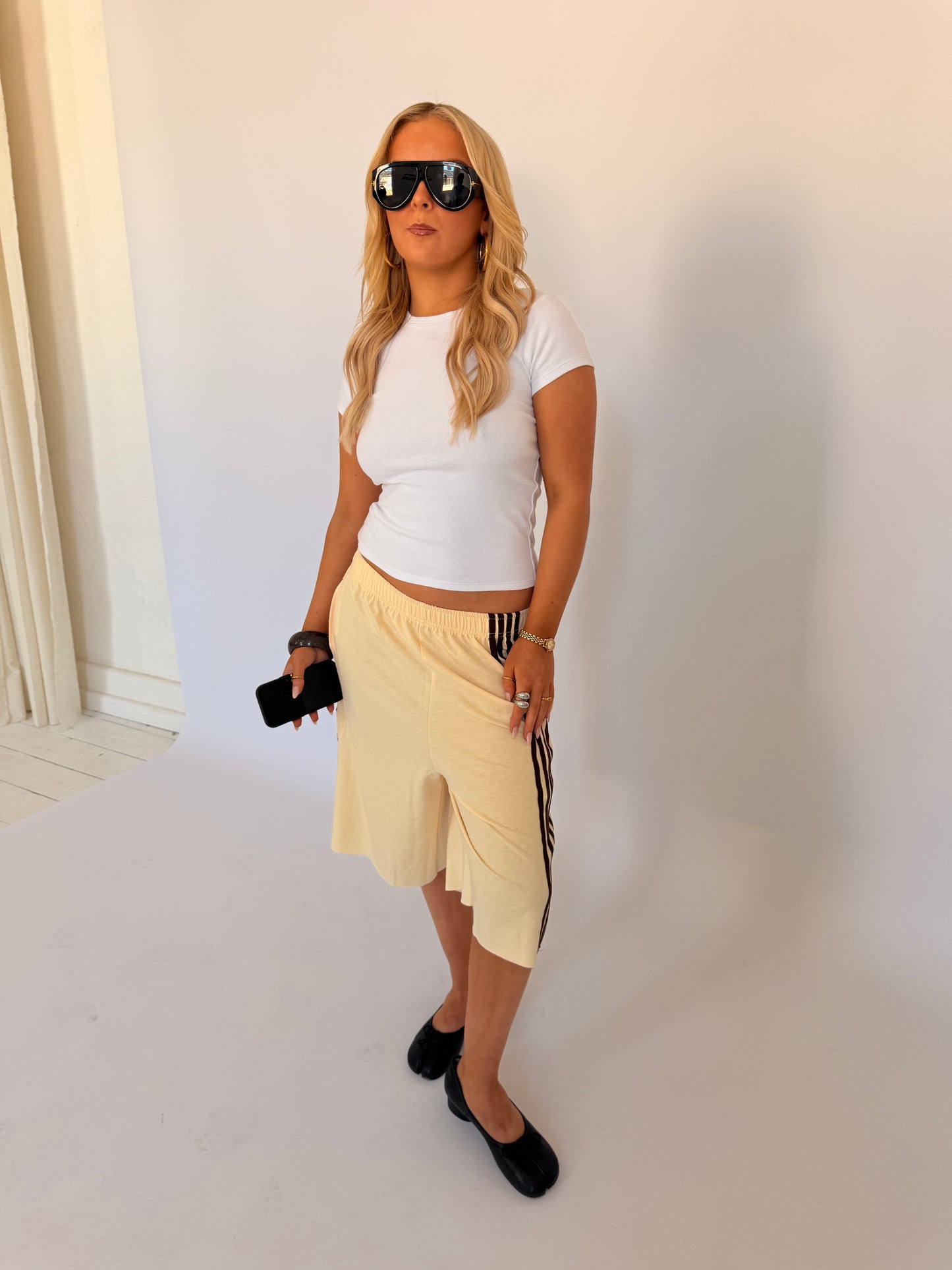 Millie Long Striped Shorts