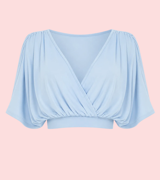 Jasmine Cropped Wrap Top