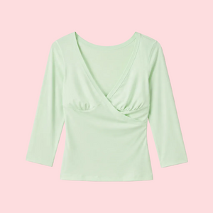 Charlotte 3/4 Sleeve Wrap Top