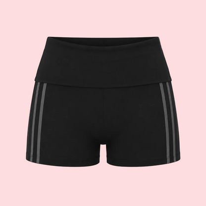 Elsie Striped Fold Over Shorts