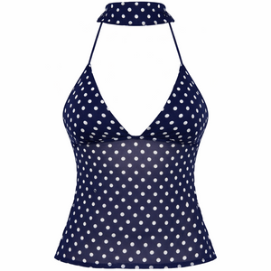 Laila Polka Dot Tie Top