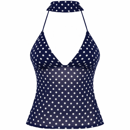 Laila Polka Dot Tie Top