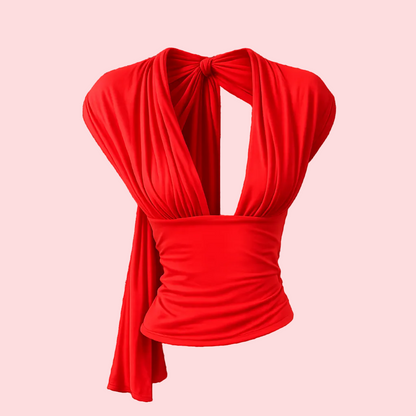 Dune Coral Tie Top