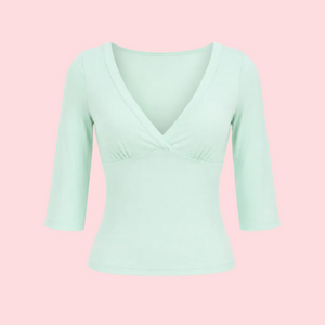 Charlotte 3/4 Sleeve Wrap Top