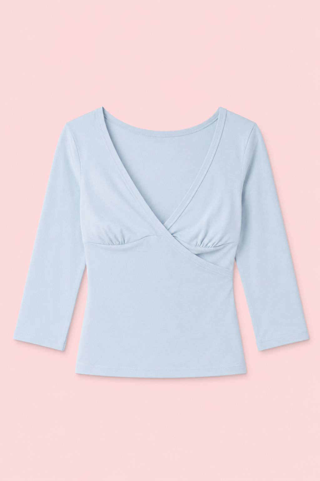 Charlotte 3/4 Sleeve Wrap Top