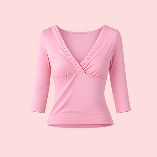 Amara 3/4 Sleeve Wrap Top