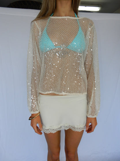 Soreya Beaded Long Sleeve Top