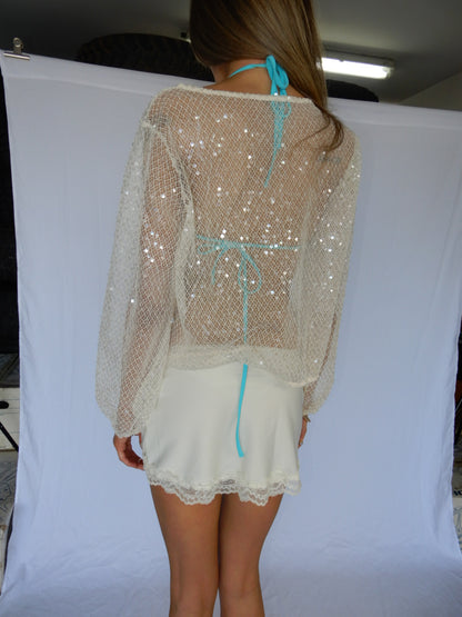 Soreya Beaded Long Sleeve Top