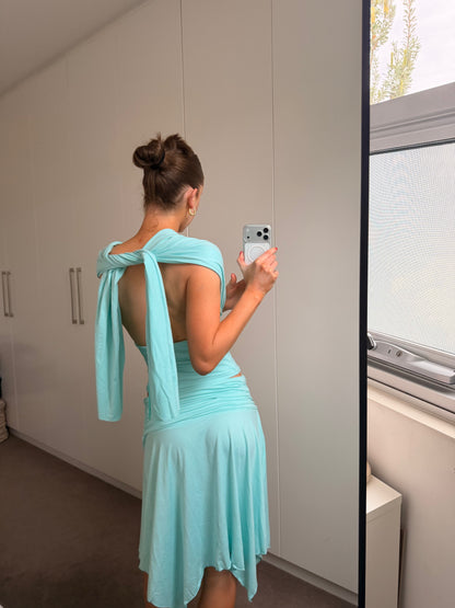 Luma Tie Top Aqua