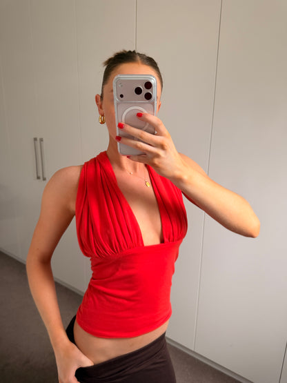 Dune Coral Tie Top