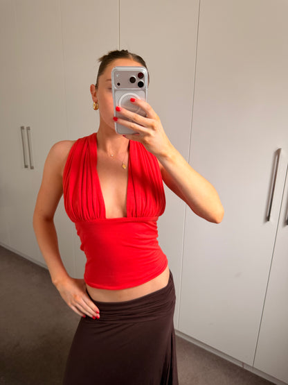 Dune Coral Tie Top