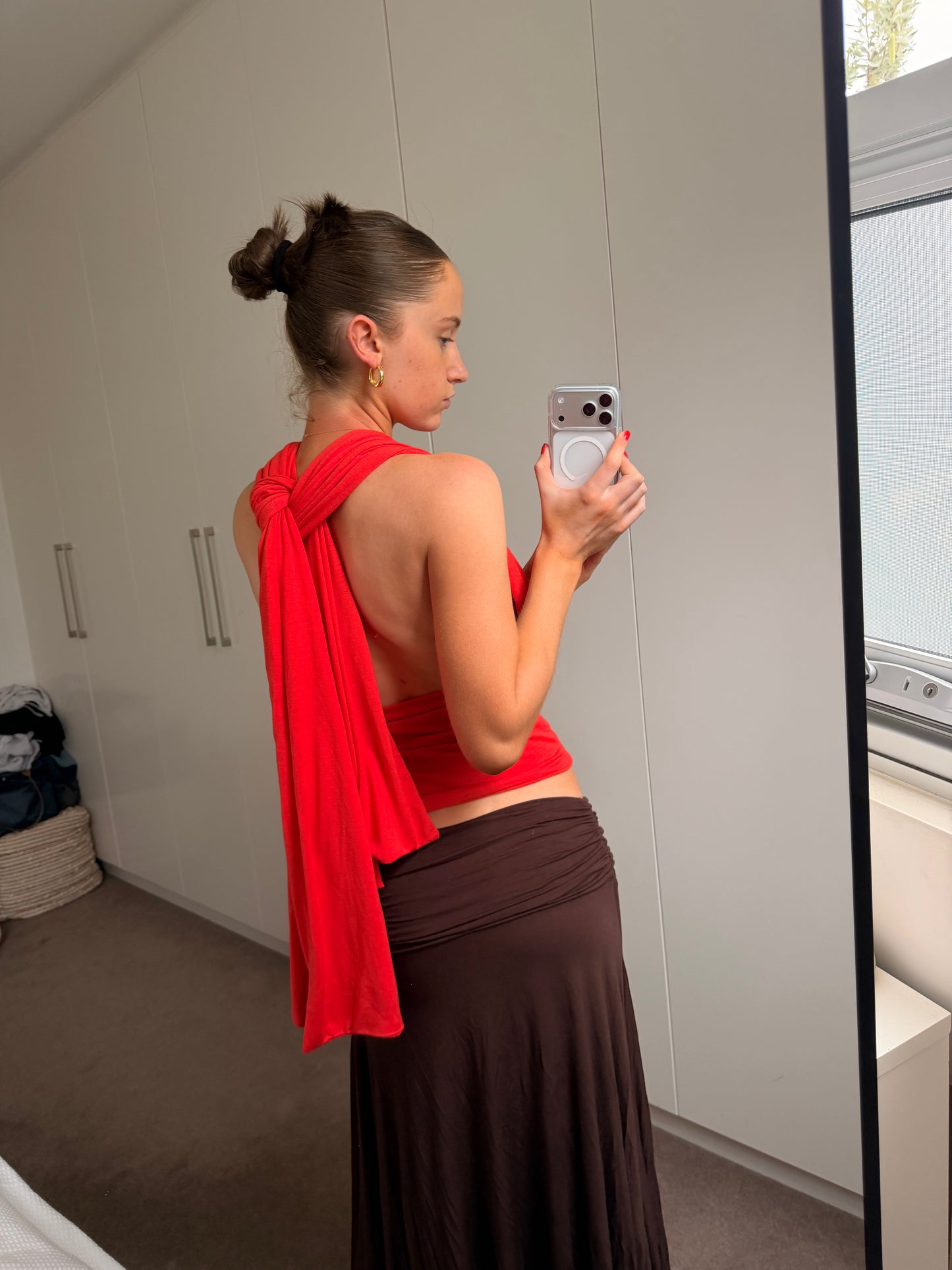 Dune Coral Tie Top