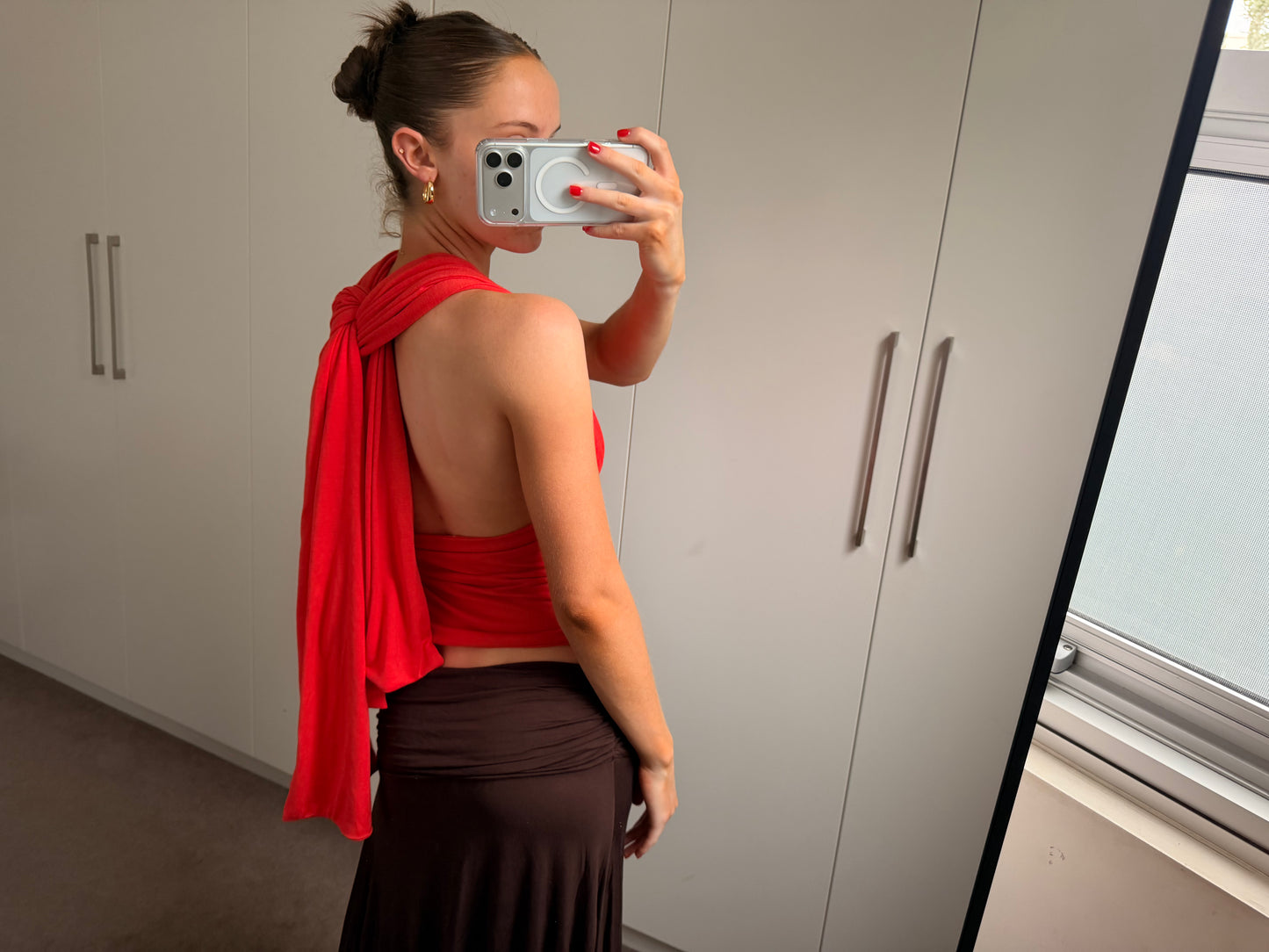 Dune Coral Tie Top