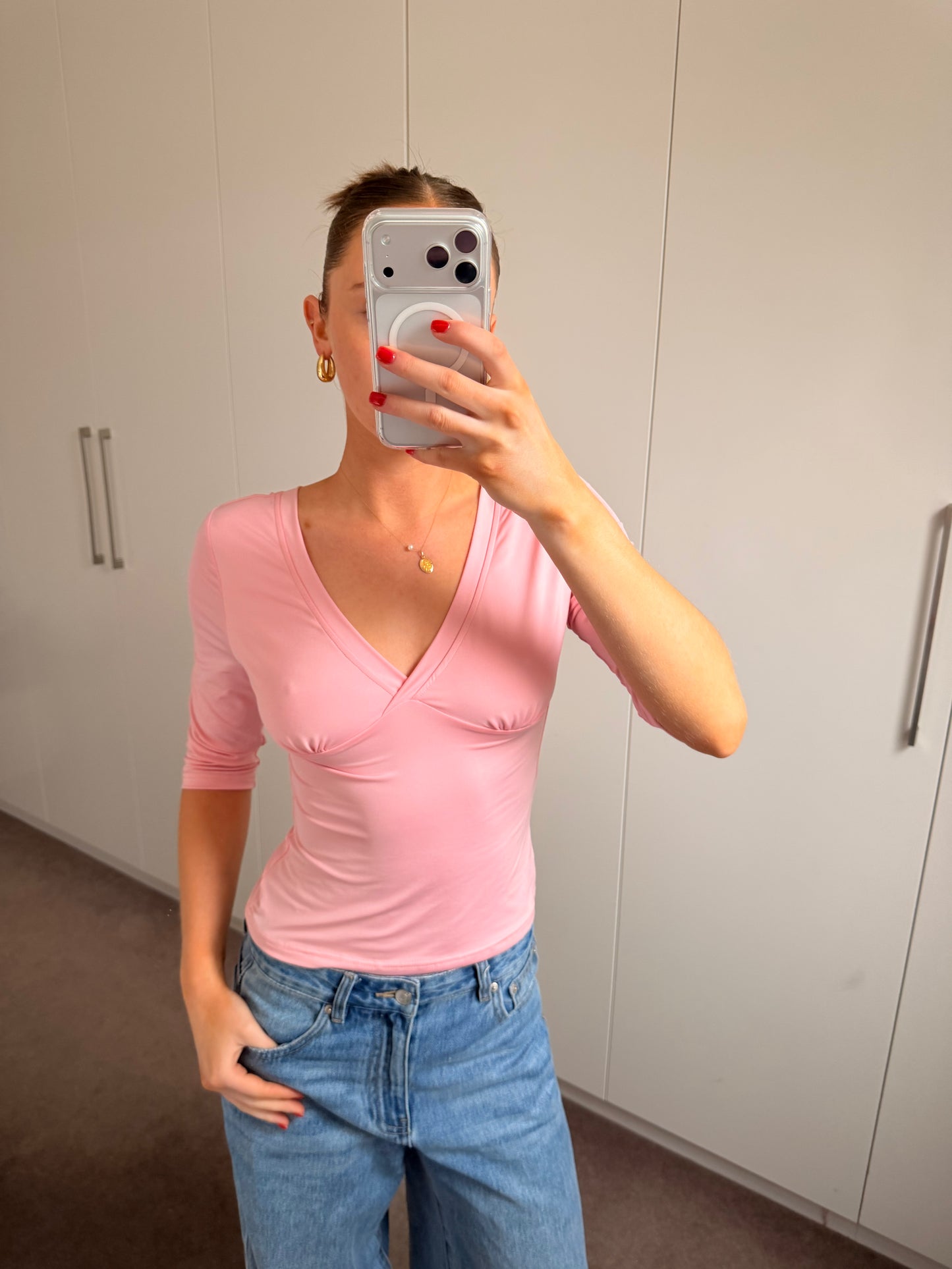 Amara 3/4 Sleeve Wrap Top