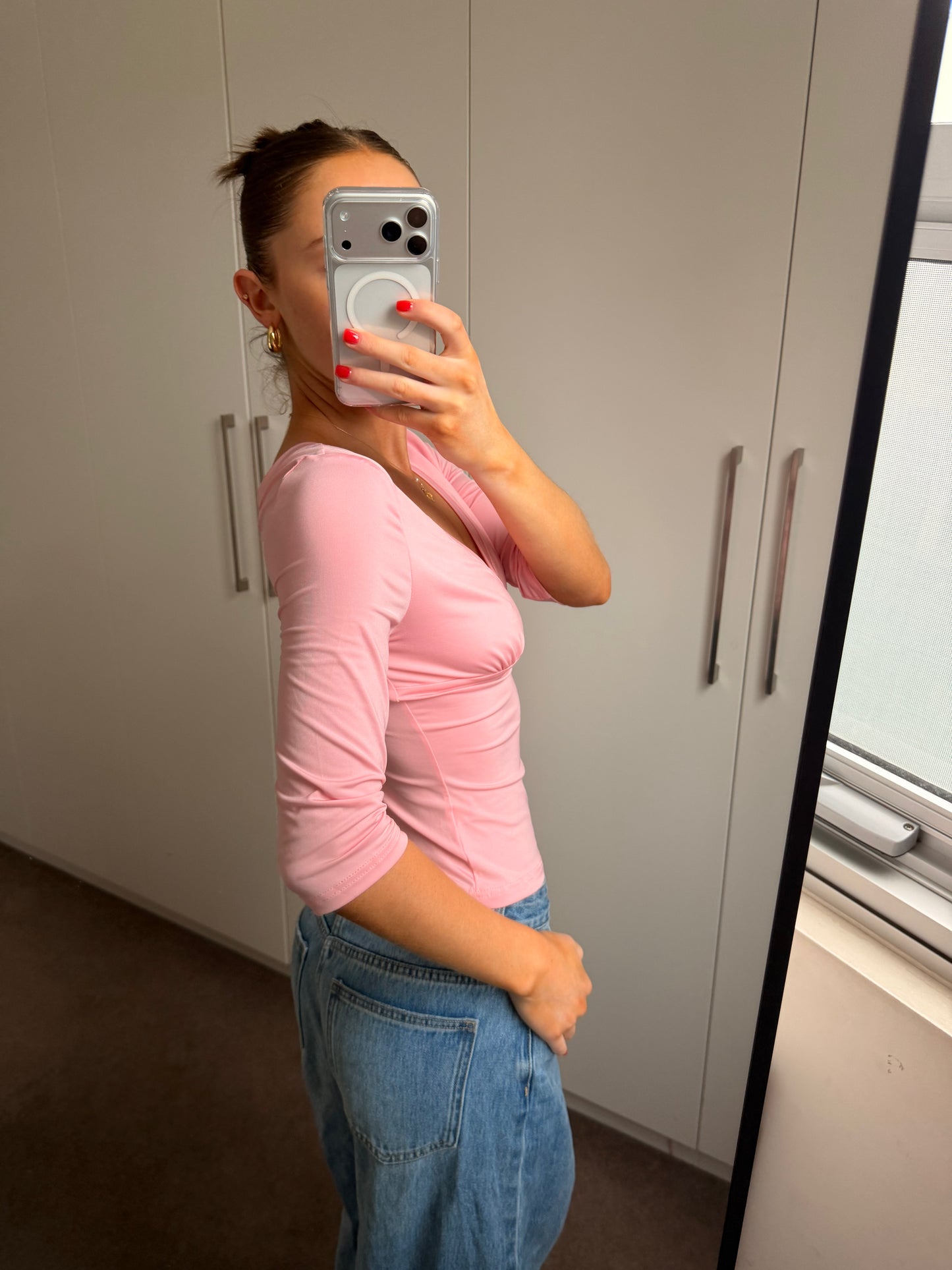 Amara 3/4 Sleeve Wrap Top