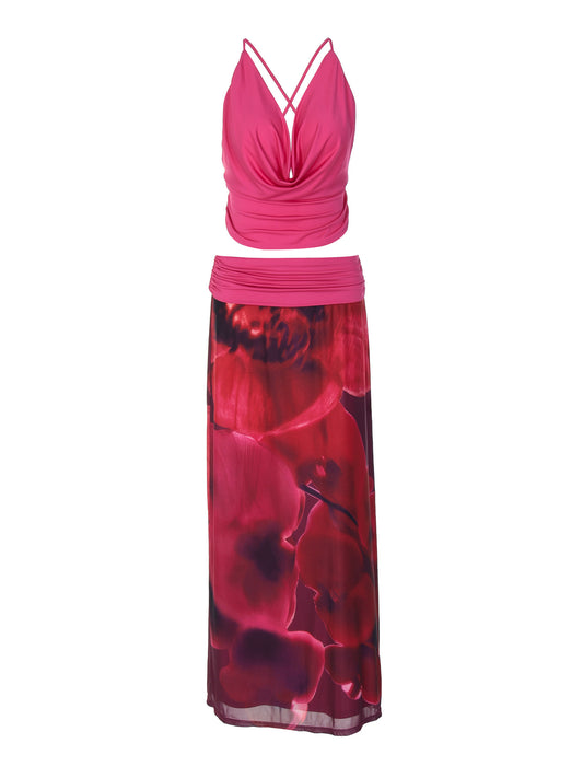 Breeze Two Piece Set Cherry