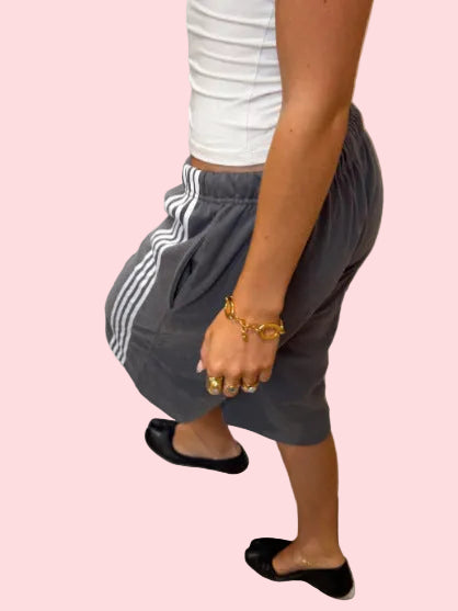 Billie Striped Long Shorts