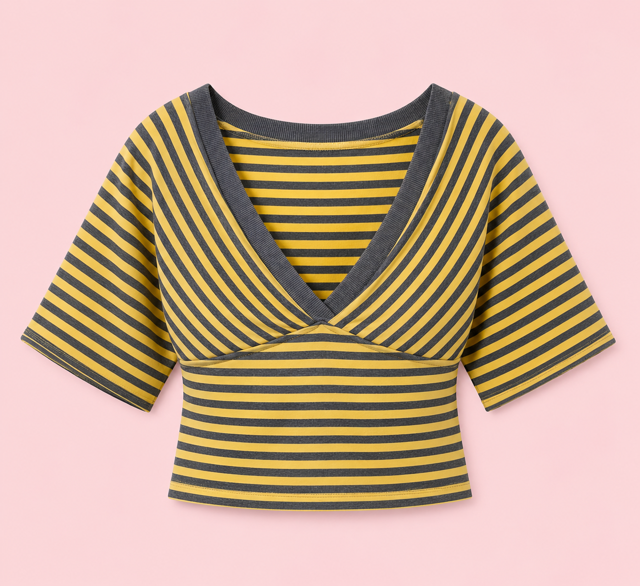 Willow V Neck Striped Top