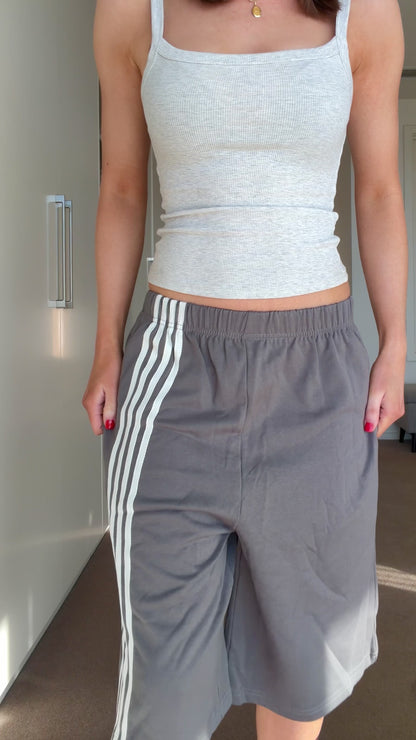 Billie Striped Long Shorts