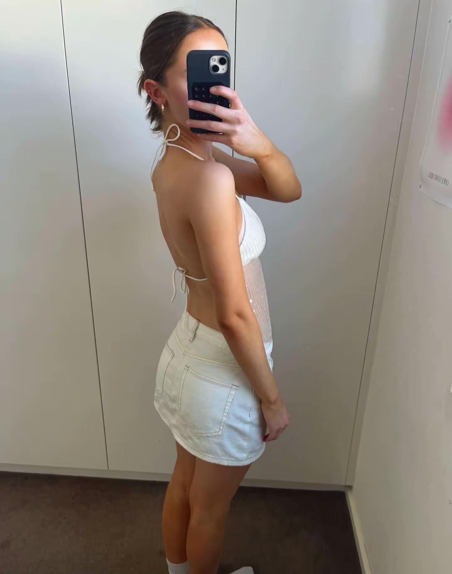 Serena Shimmer Top White